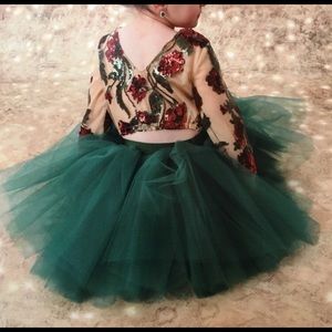 Custom hand made Christmas outfit - little girls 4